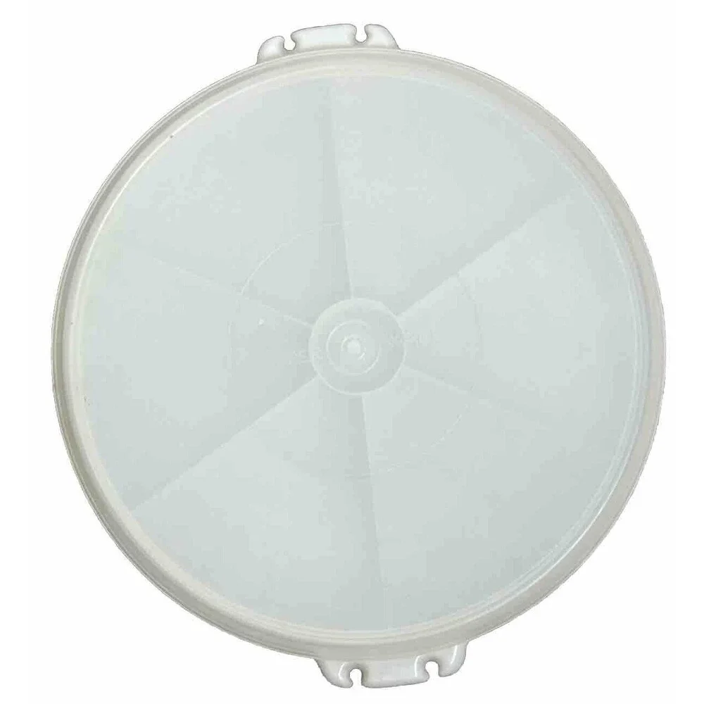 Vintage Tupperware Party Lazy Susan Tray Divided Vegetable 405-1 Clear Lid 224-9